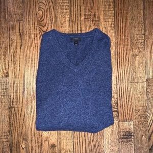 J.crew Cashmere v-neck sweater blue